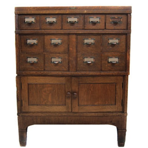Vintage library chest from Three Potato Four